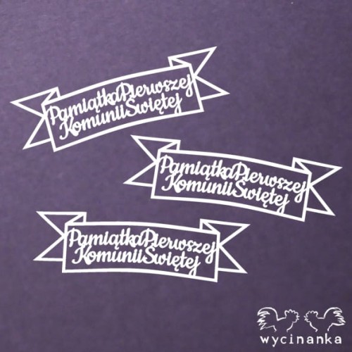  KOMUNIA 2019 - szyldy z napisami Pierwsza Komunia