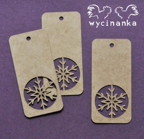  VERY MERRY - zawieszki z płatkami śniegu